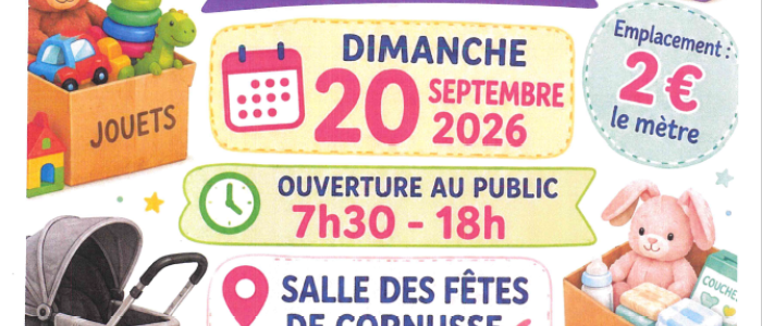 Bourse aux vêtements et jouets enfants